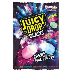 Juicy Drop Blasts Sour Powder Chews 140g 12ct